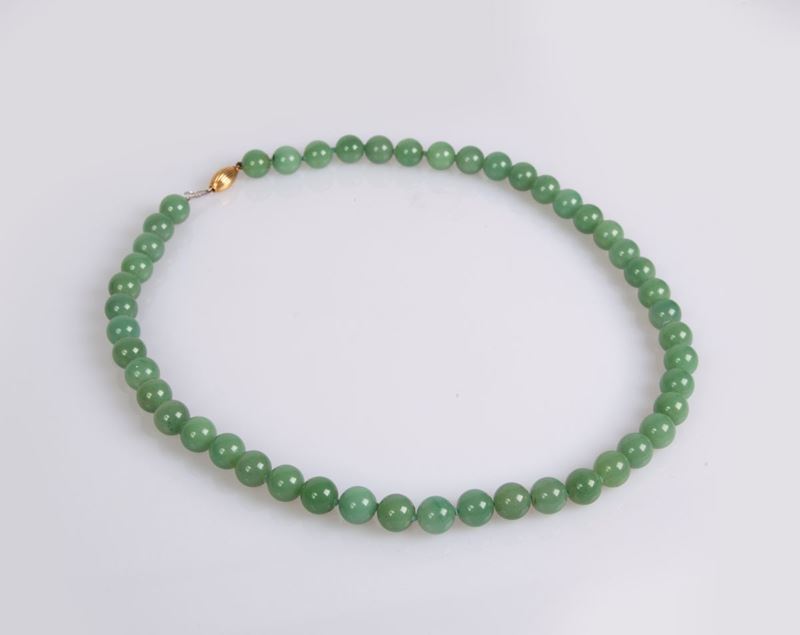 Collana in Giada e Oro