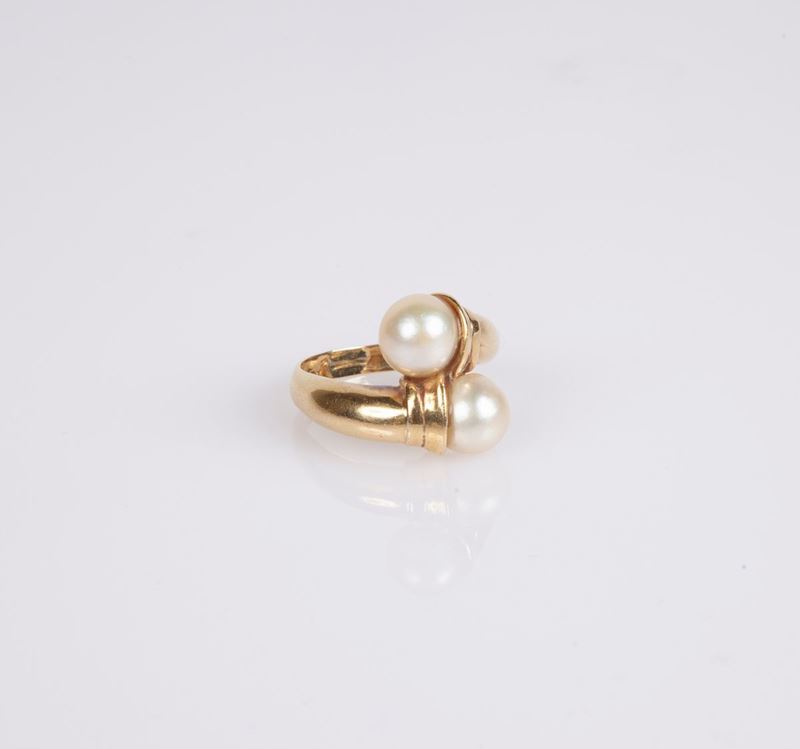 Anello in Oro e Perle
