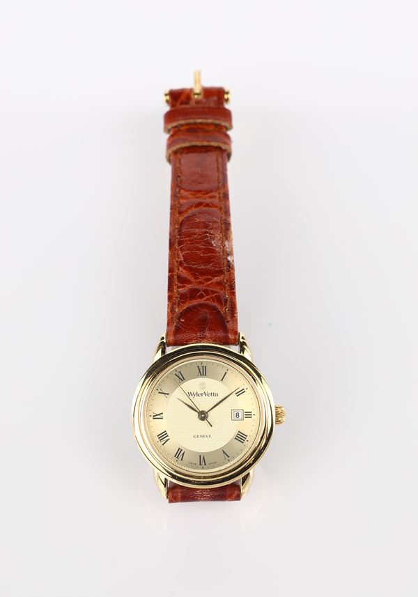 Wyler Wetta - Orologio da polso al quarzo da donna in acciaio e metallo dorato