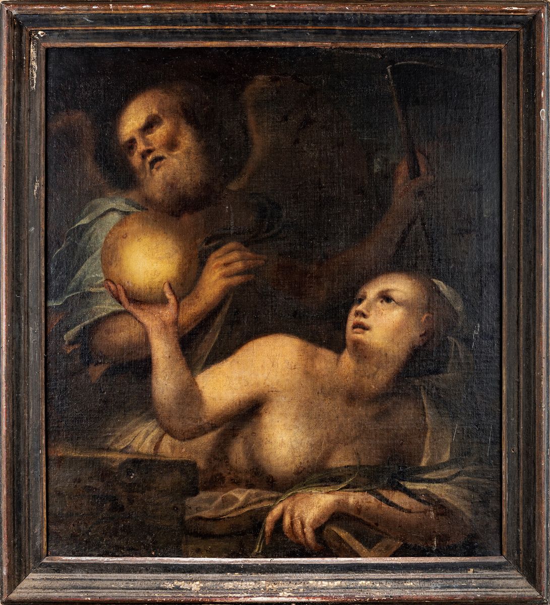 Scuola Toscana del XVII Secolo - Allegoria del Tempo e della Fama