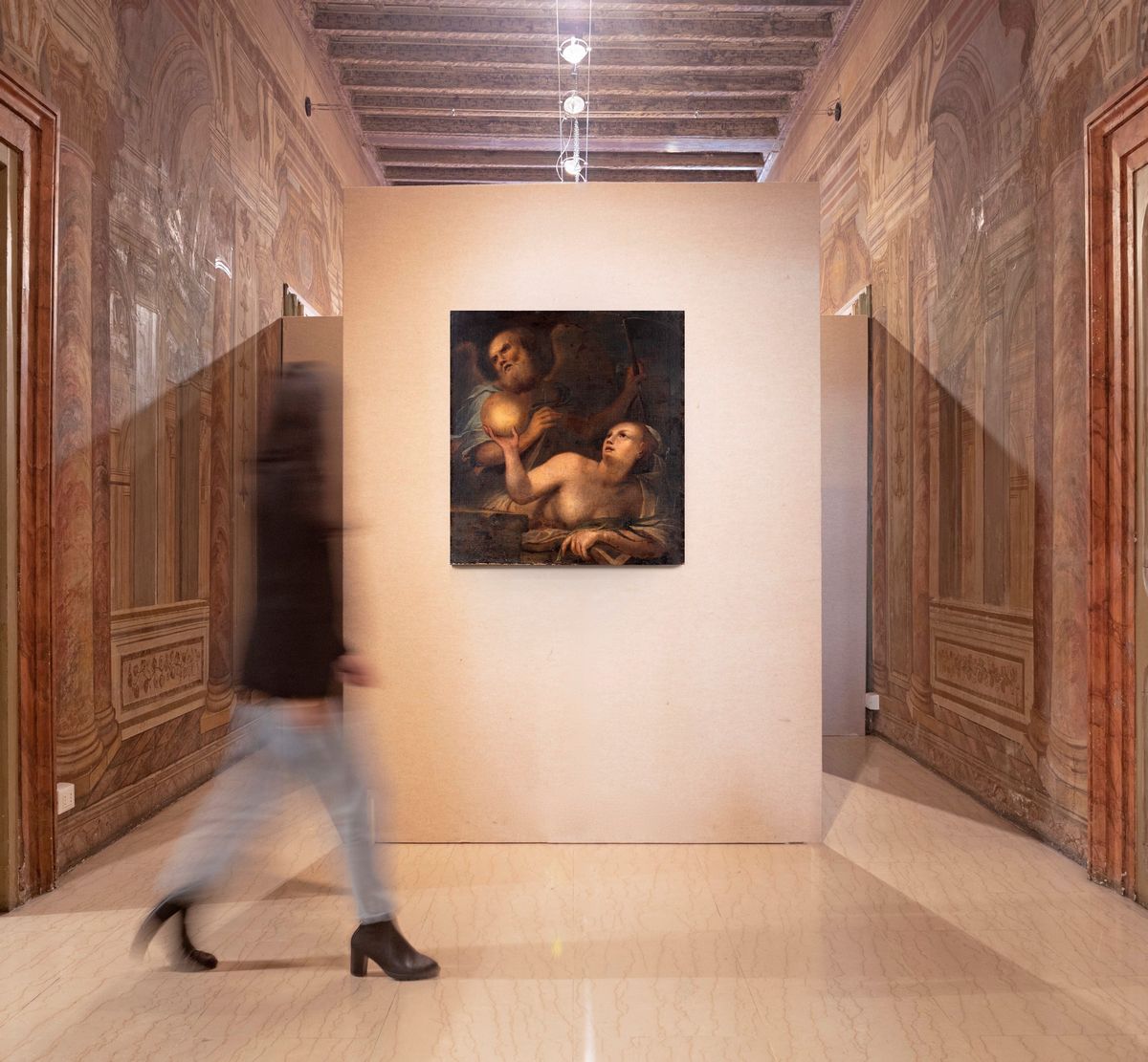 Scuola Toscana del XVII Secolo - Allegoria del Tempo e della Fama