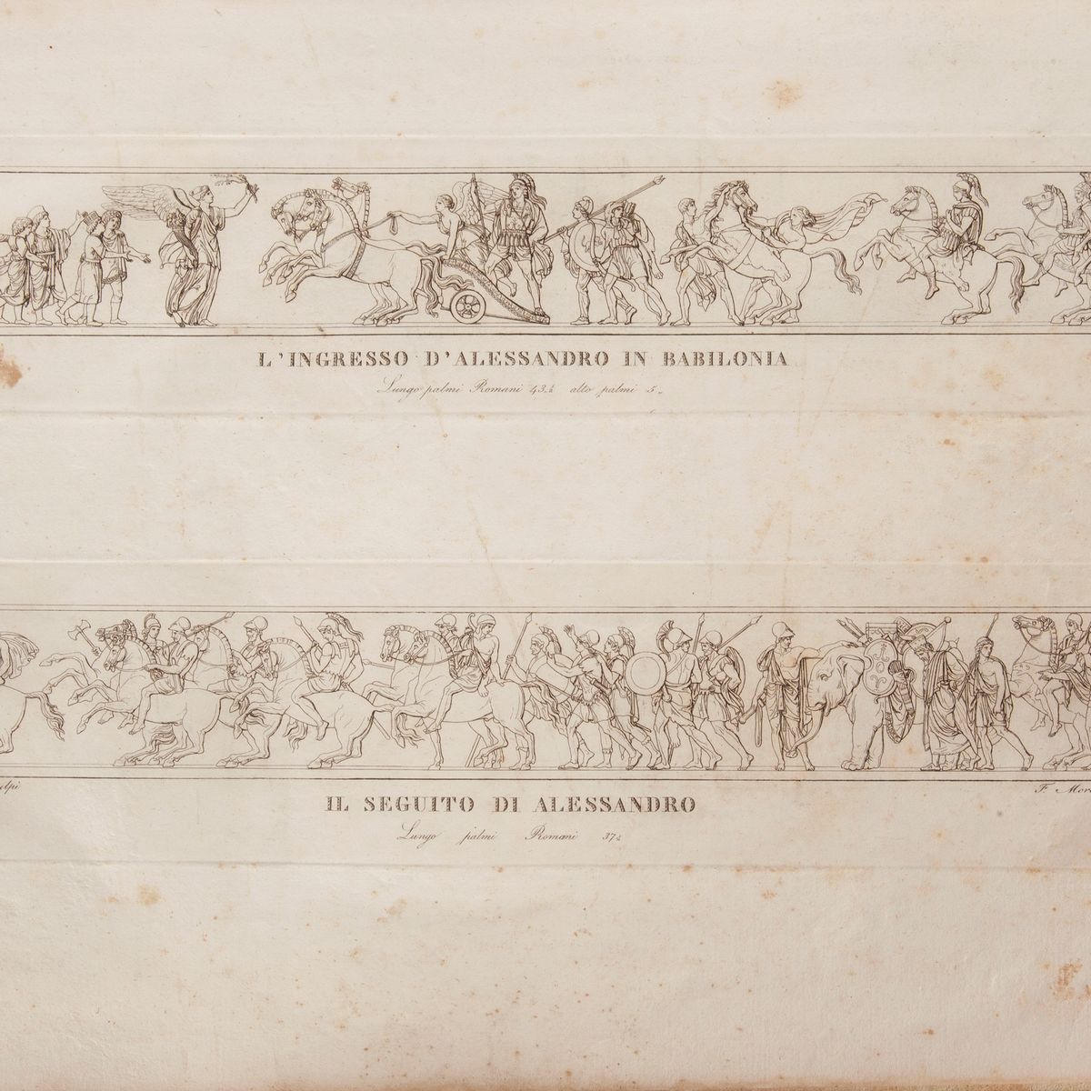 Bertel Thorwaldsen - Album Dell'inizio del XIX Secolo Contenente 17 Acquaforti Disegnate da Ferdi...
