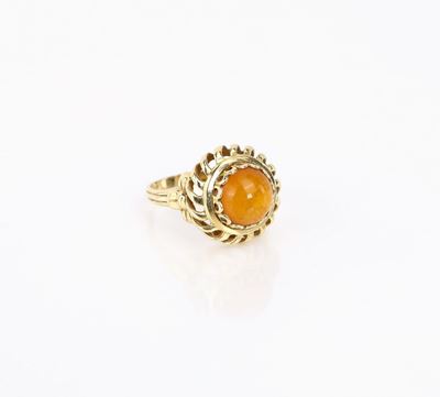 Anello in Oro e Ambra
