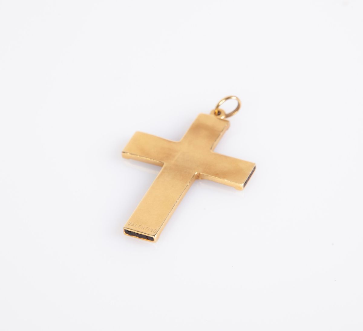 Croce in Oro Giallo e Caucciù