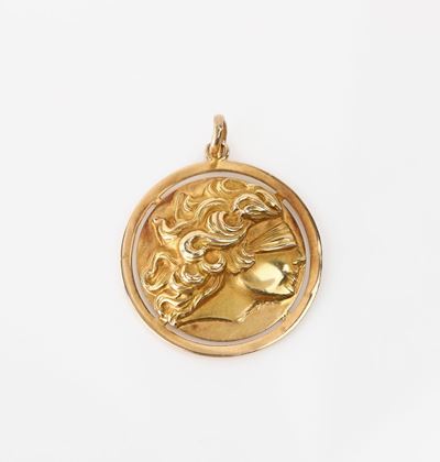 Pendente Dea Bendata in Oro