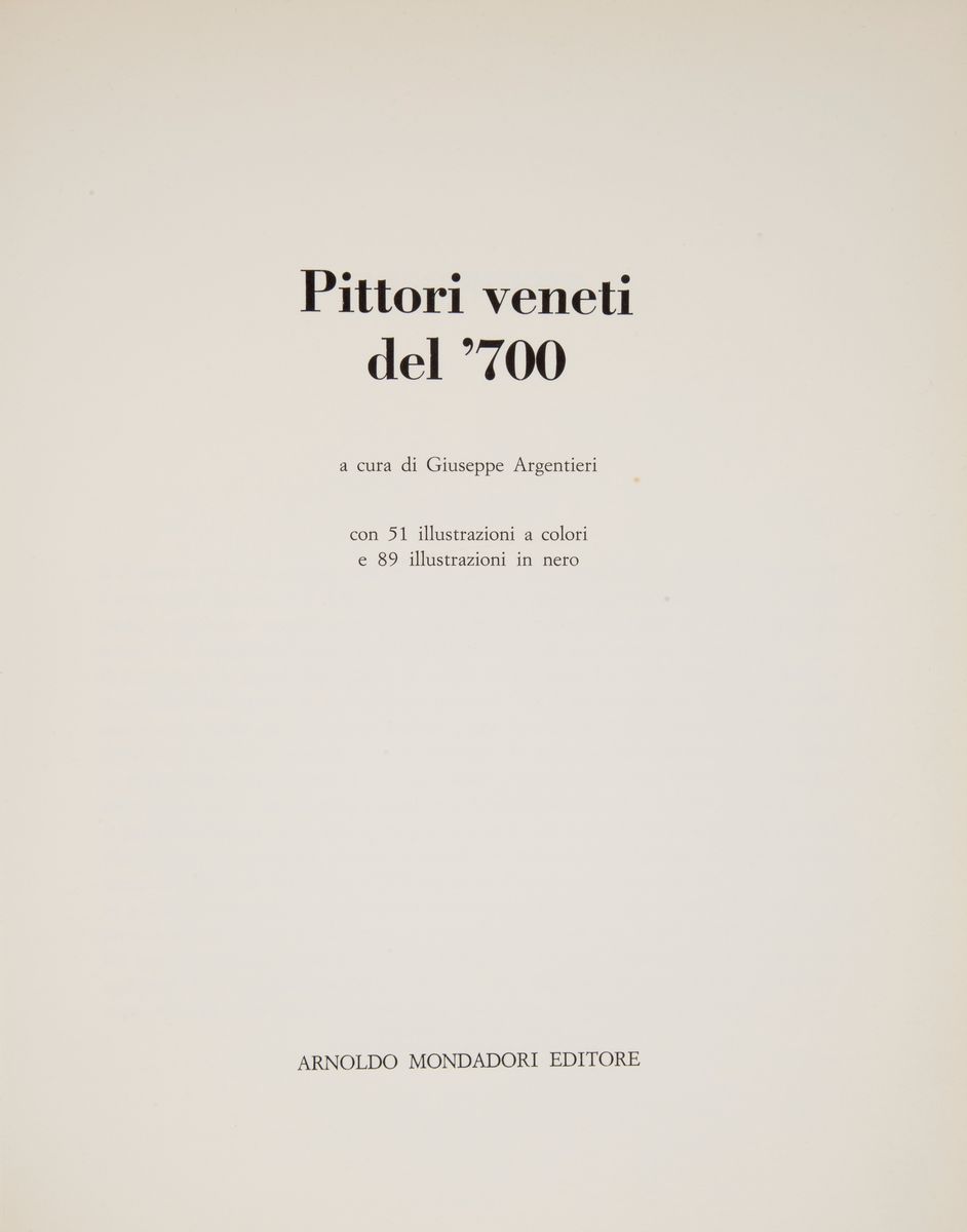 Tre Libri D'arte di Argomento Veneziano