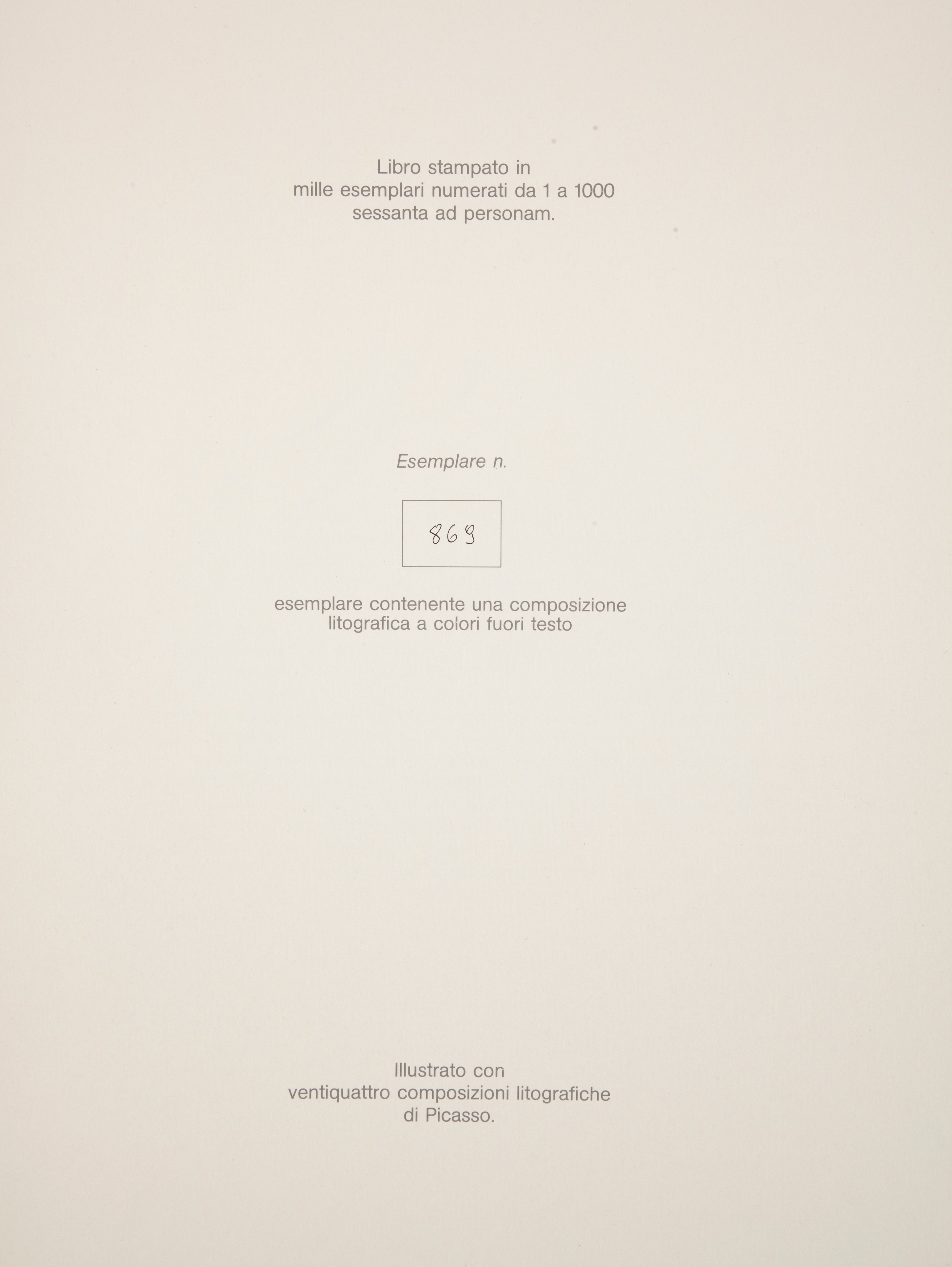 Bruno Rosa. Picasso Periodo Blu e Rosa. Opera Monografica di Picasso. 24 Composizioni Litografich...