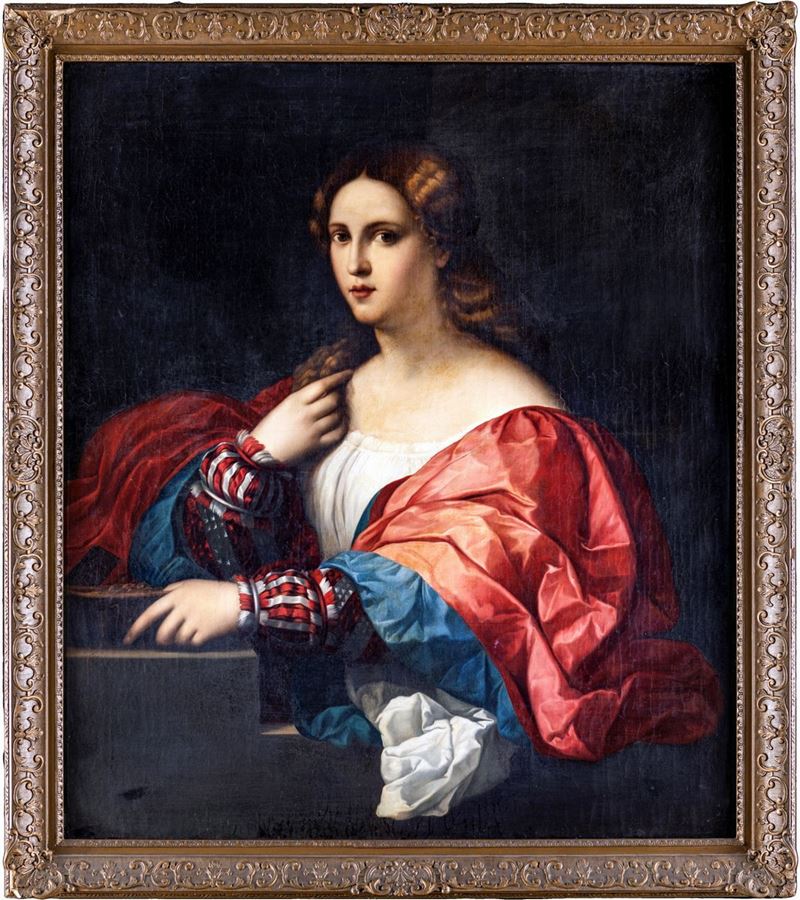 Scuola Veneta del XVIII Secolo - Ritratto di Donna Detta "la Bella"