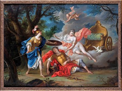 Minerva Protegge Telemaco dalle Frecce di Amore