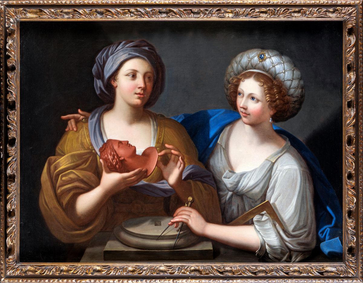 Guido Reni - Coppia di Dipinti con Allegorie delle Arti