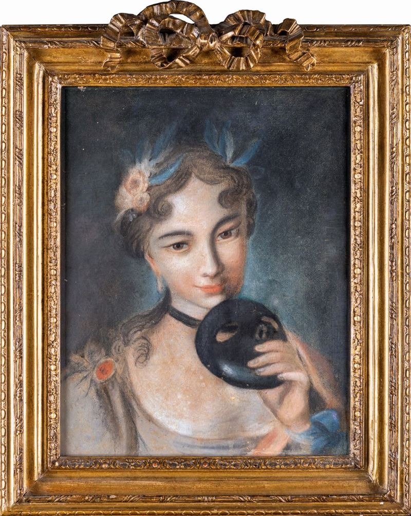 Scuola Veneziana del XVIII Secolo - Ritratto di Dama
