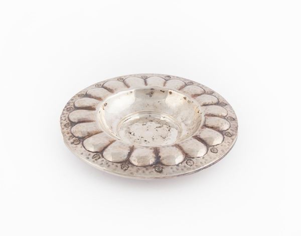 Piattino in argento, Renato Raddi