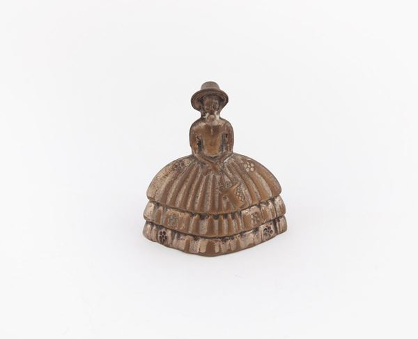 Campanella in ottone a forma di dama