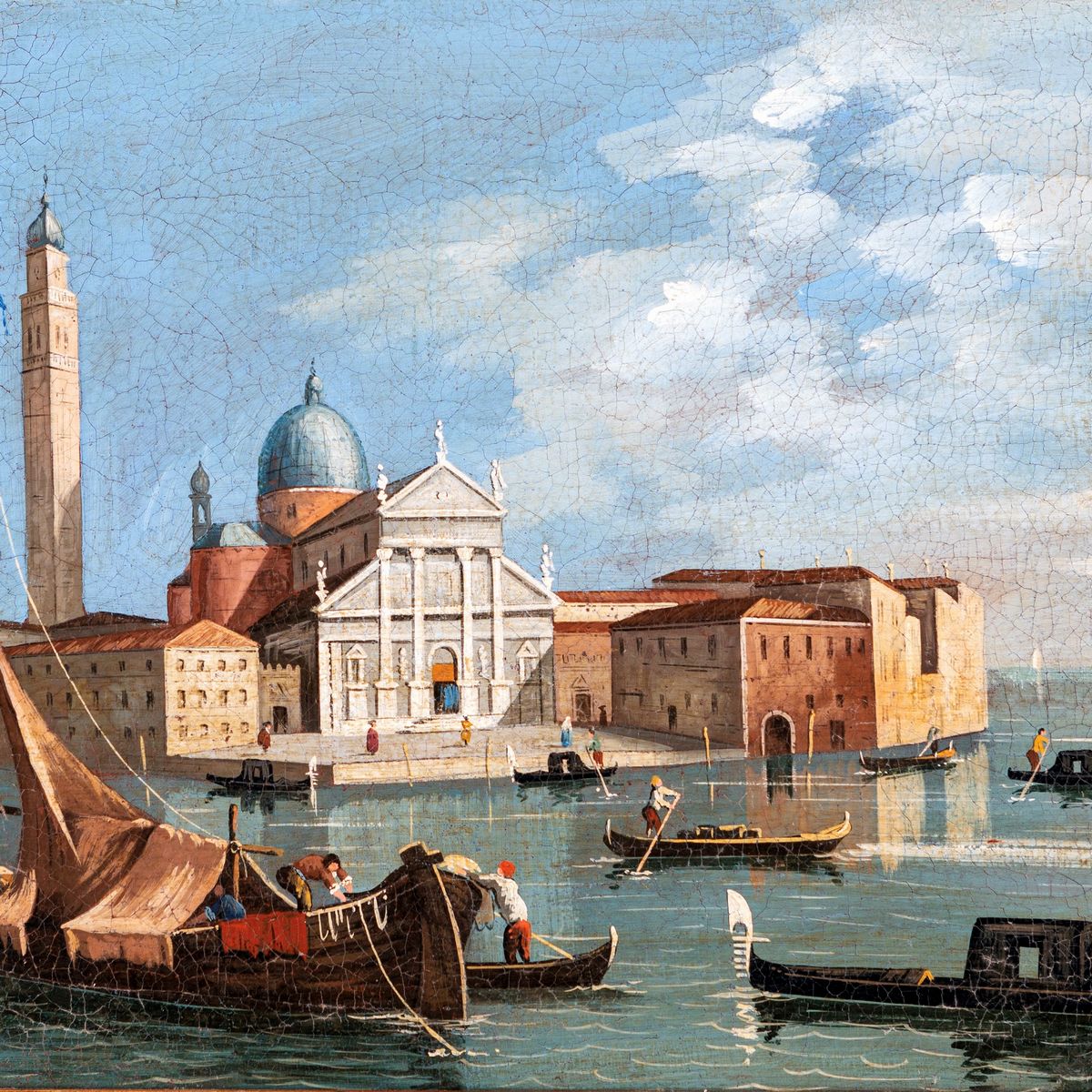 Scuola Veneta del XIX Secolo - Veduta di San Giorgio Maggiore
