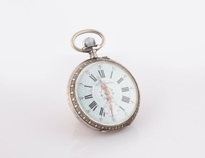 Anonimo - Orologio da Tasca Remontoir da Ferroviere in Argento 800/000 Germania