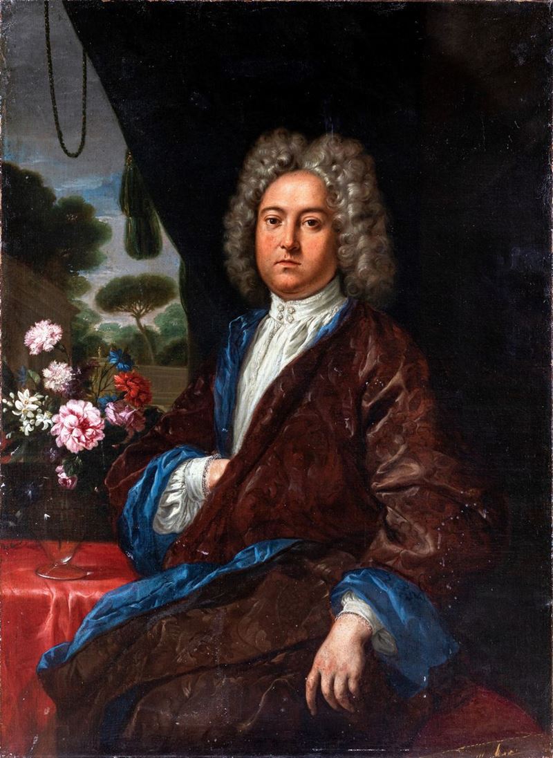 Pittore Francese del XVIII Secolo - Ritratto di Nobile