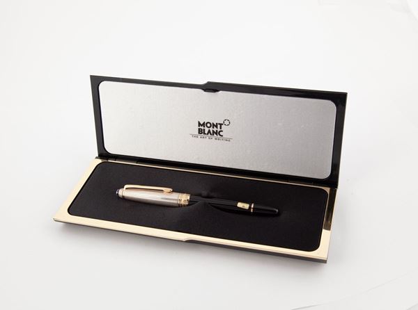 Montblanc Meisterstuck 146 - Penna stilografica in vernice ed argento 925% 