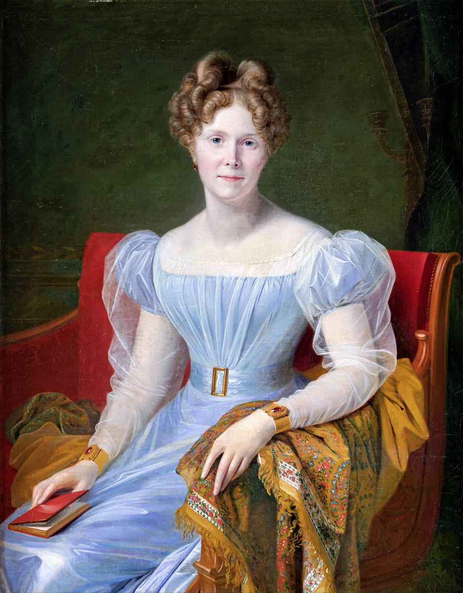 Pittore del XIX Secolo - Ritratto di Gentildonna