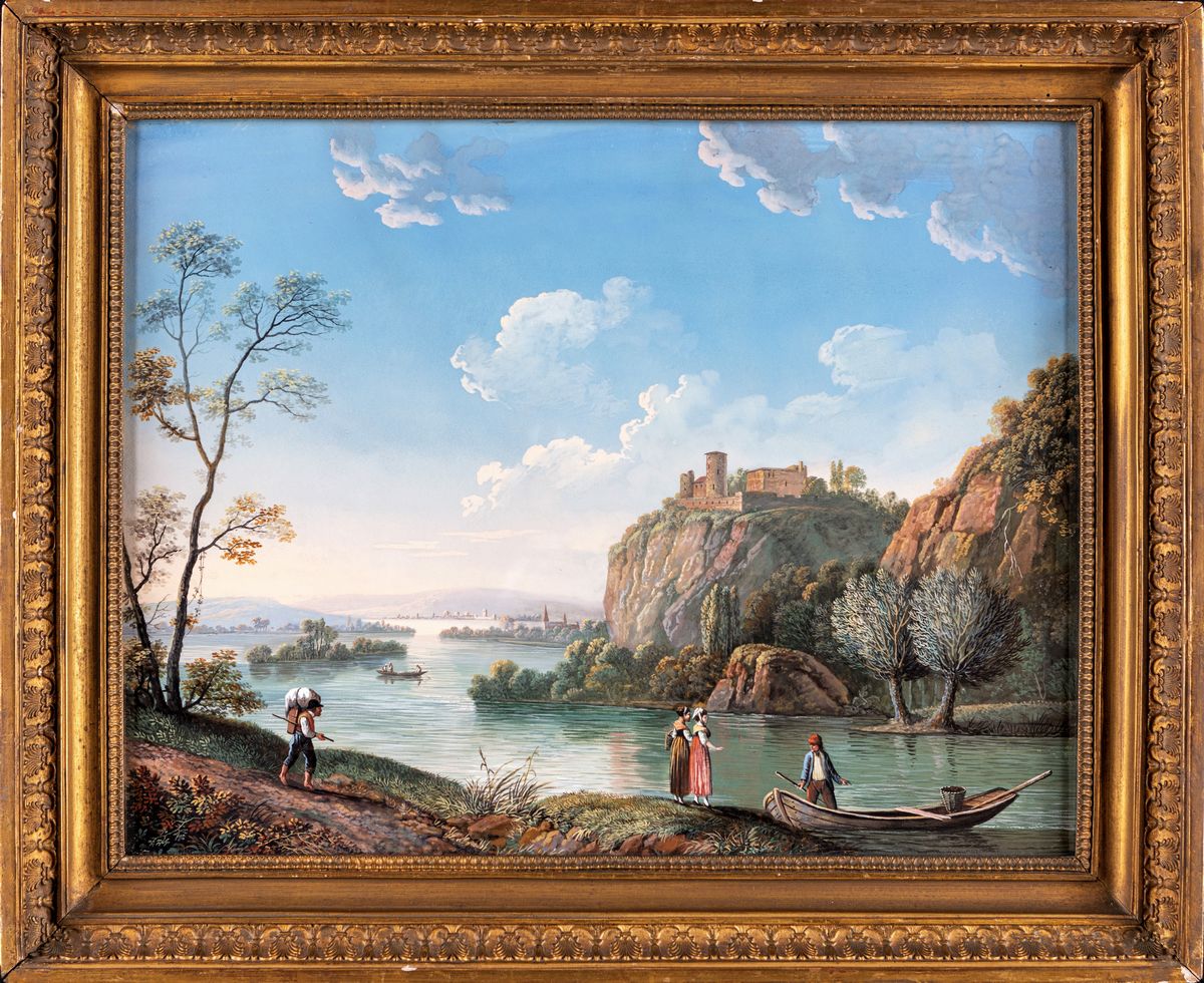 Pittore del XIX Secolo - Vedute di Lago