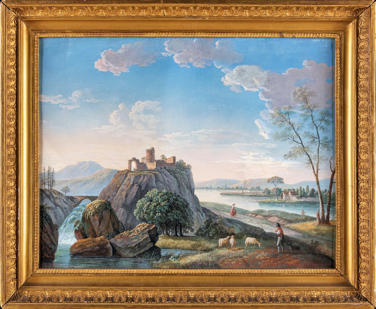Pittore del XIX Secolo - Vedute di Lago