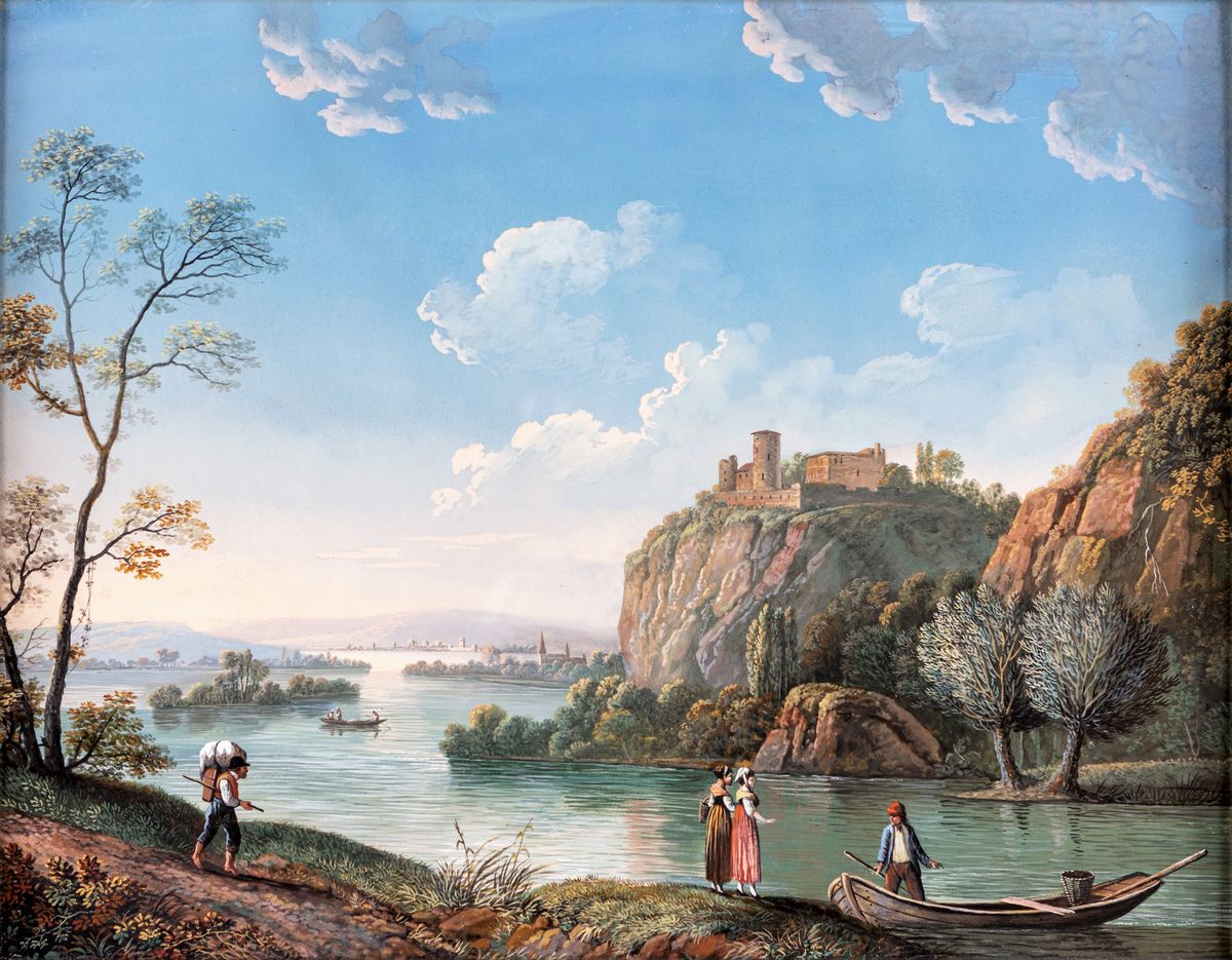 Pittore del XIX Secolo - Vedute di Lago