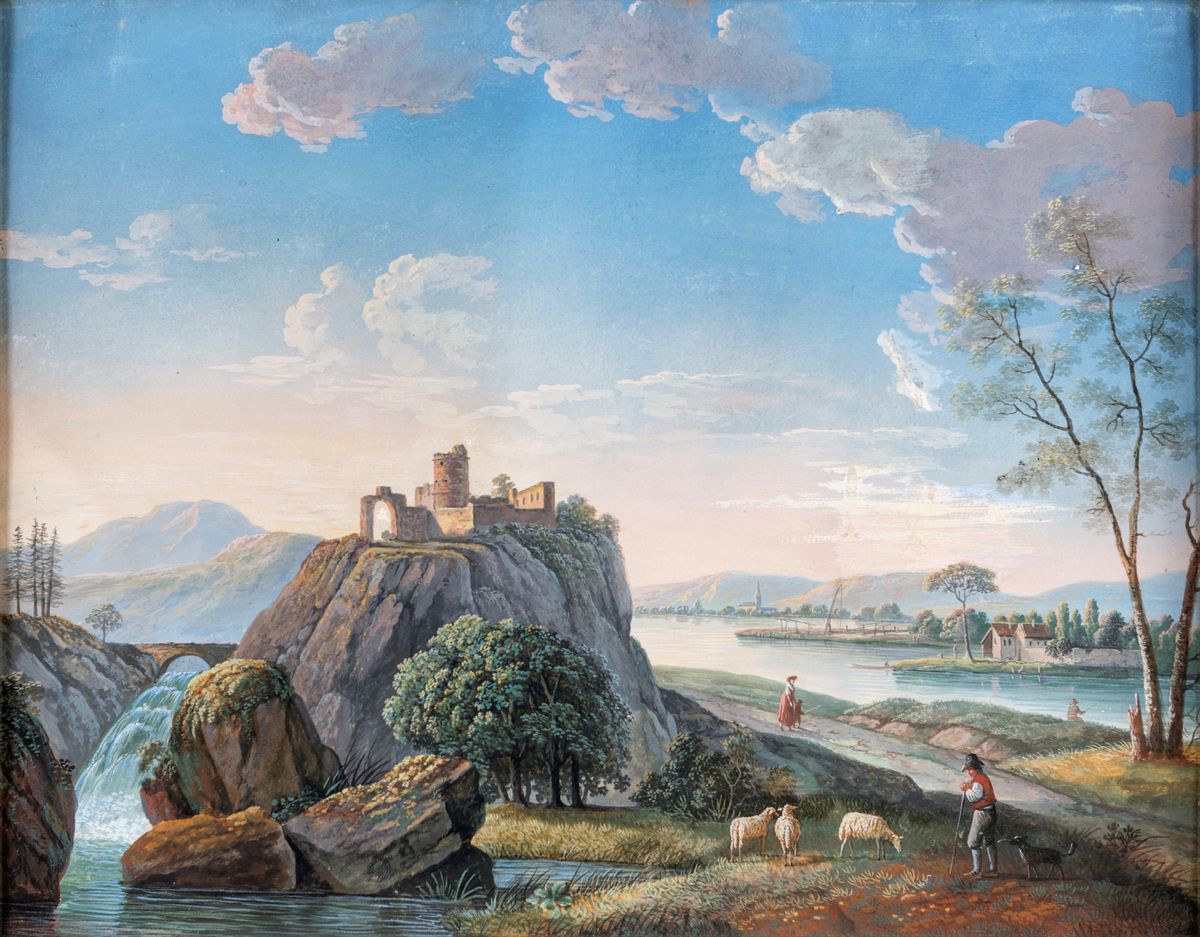Pittore del XIX Secolo - Vedute di Lago
