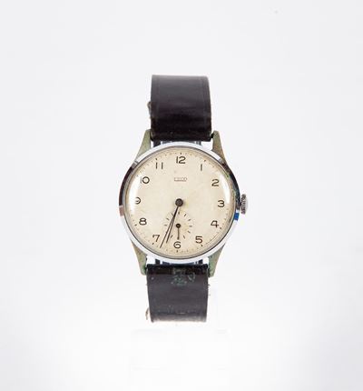 Eneo - Orologio da Polso a Carica Manuale da Uomo in Acciaio. Anni '50
