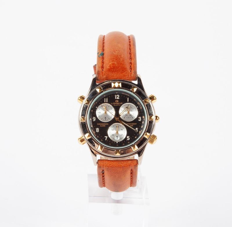 Lorenz 3s10 - Orologio da Polso al Quarzo da Uomo in Acciaio e Oro