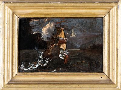 Vascello in Mare Tempestoso