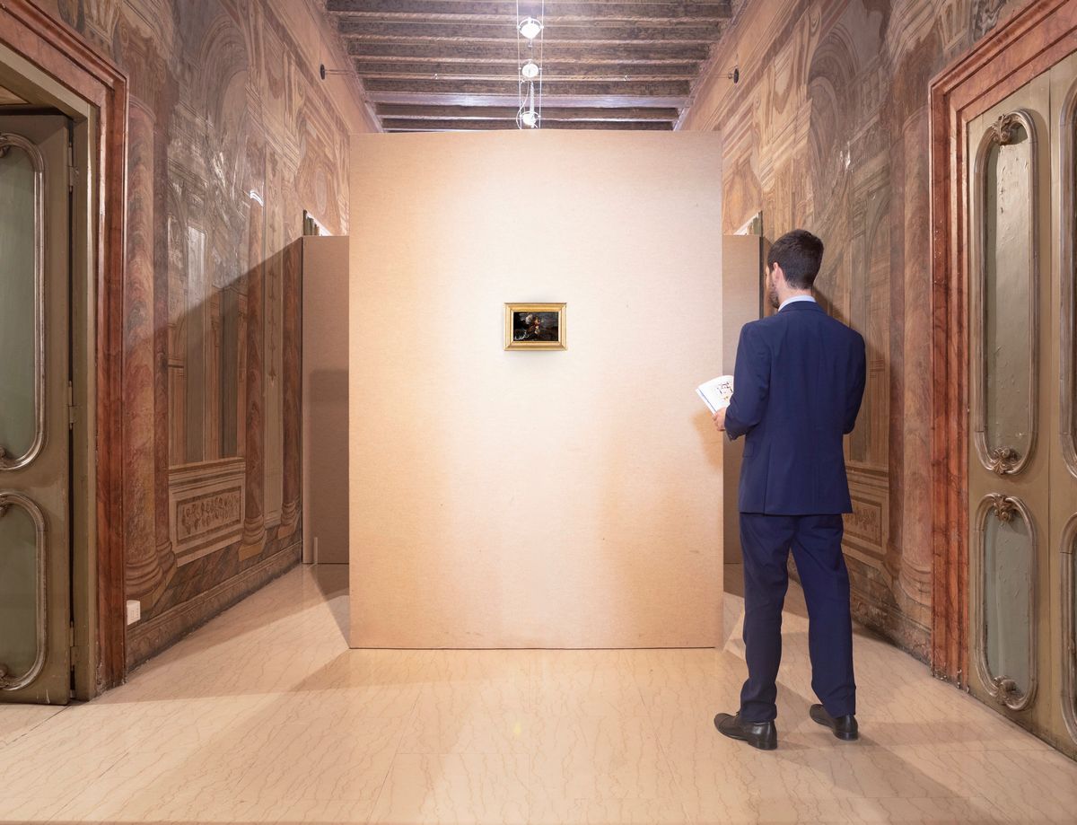 Scuola Genovese del XVII Secolo - Vascello in Mare Tempestoso