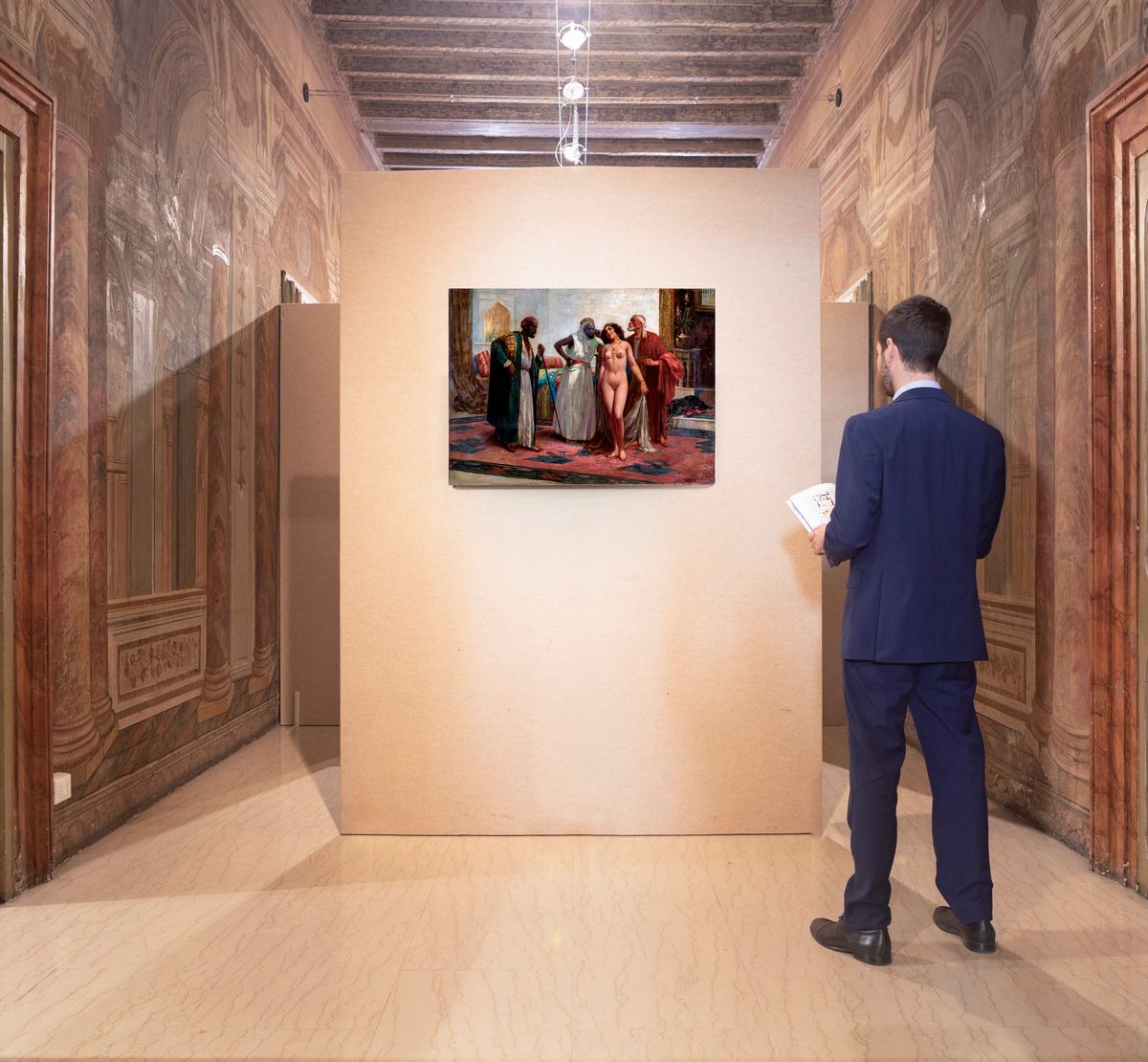 Pittore del XIX Secolo - Odalisca al Mercato