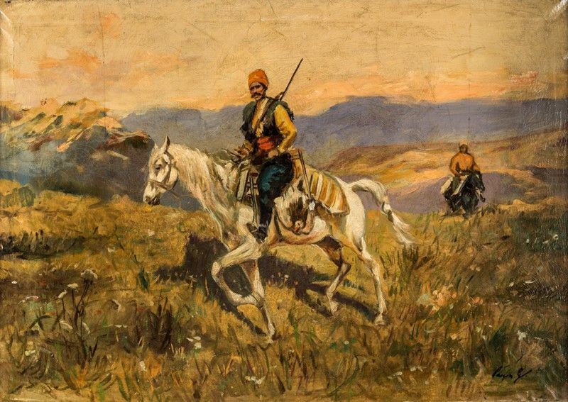 Jules Pascin - Cavalier Turc Dans la Puszta