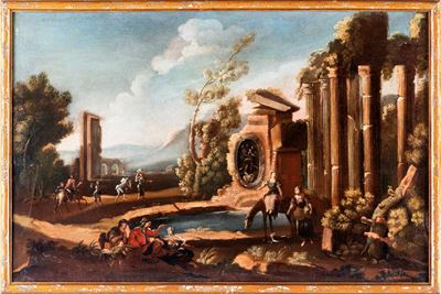 Capriccio Architettonico con Figure