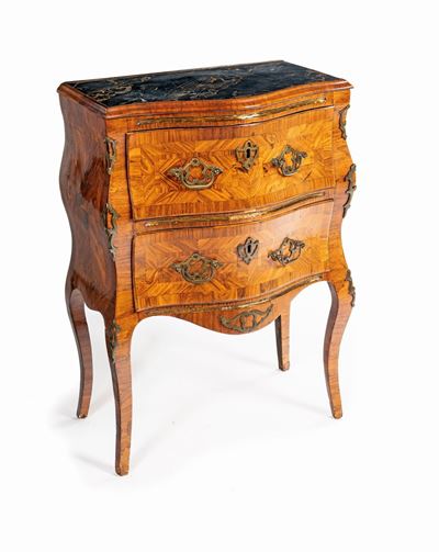 Comodino in Ebano Viola, Sicilia, Metà del XVIII Secolo