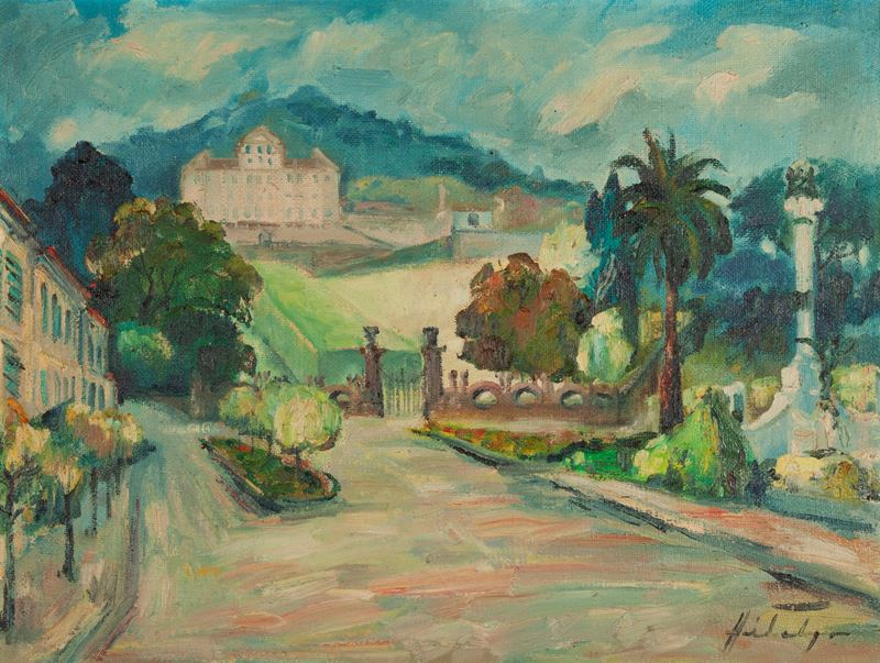 Leonardo M. Hidalgo - Veduta di Villa Aldobrandini a Frascati