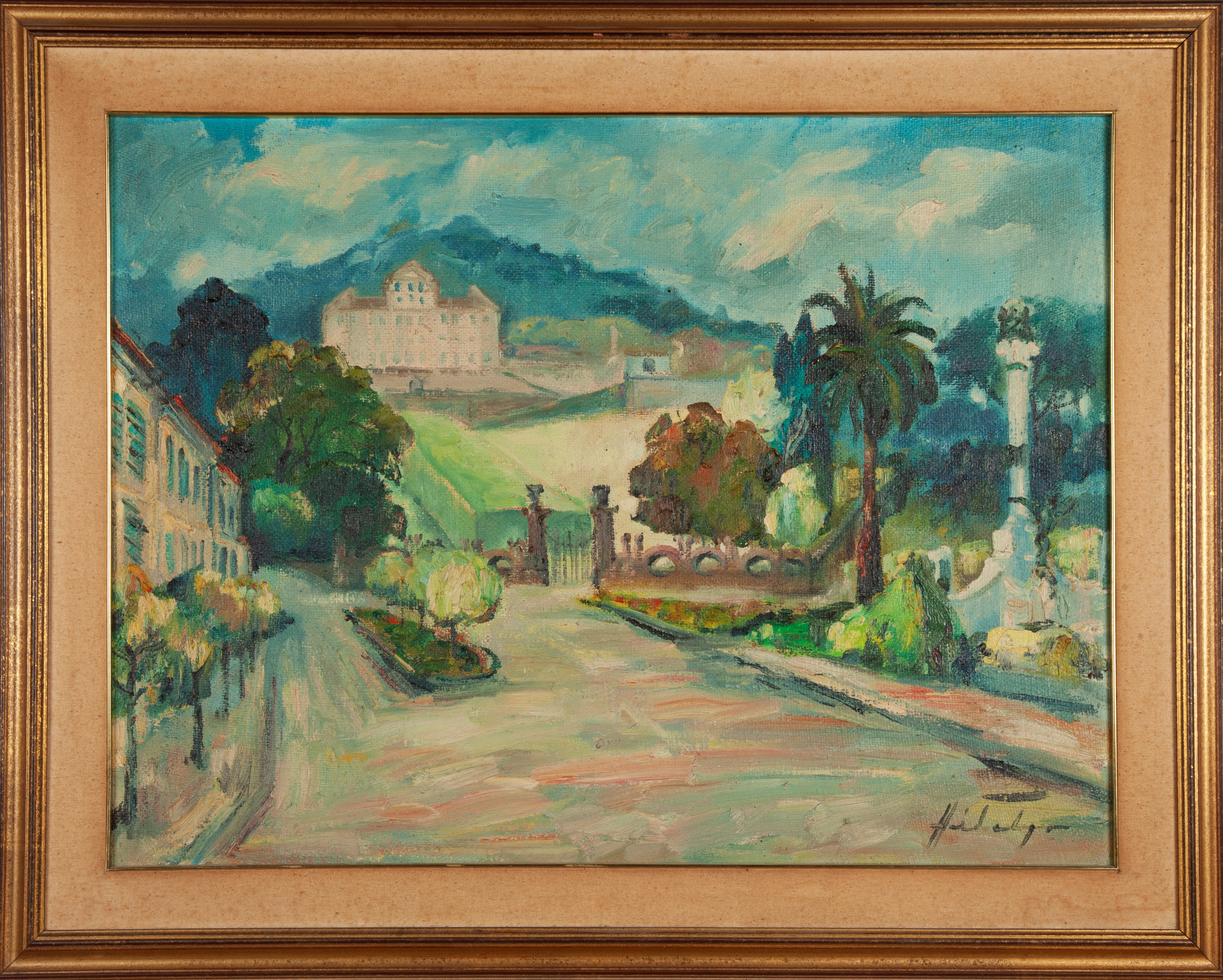 Leonardo M. Hidalgo - Veduta di Villa Aldobrandini a Frascati