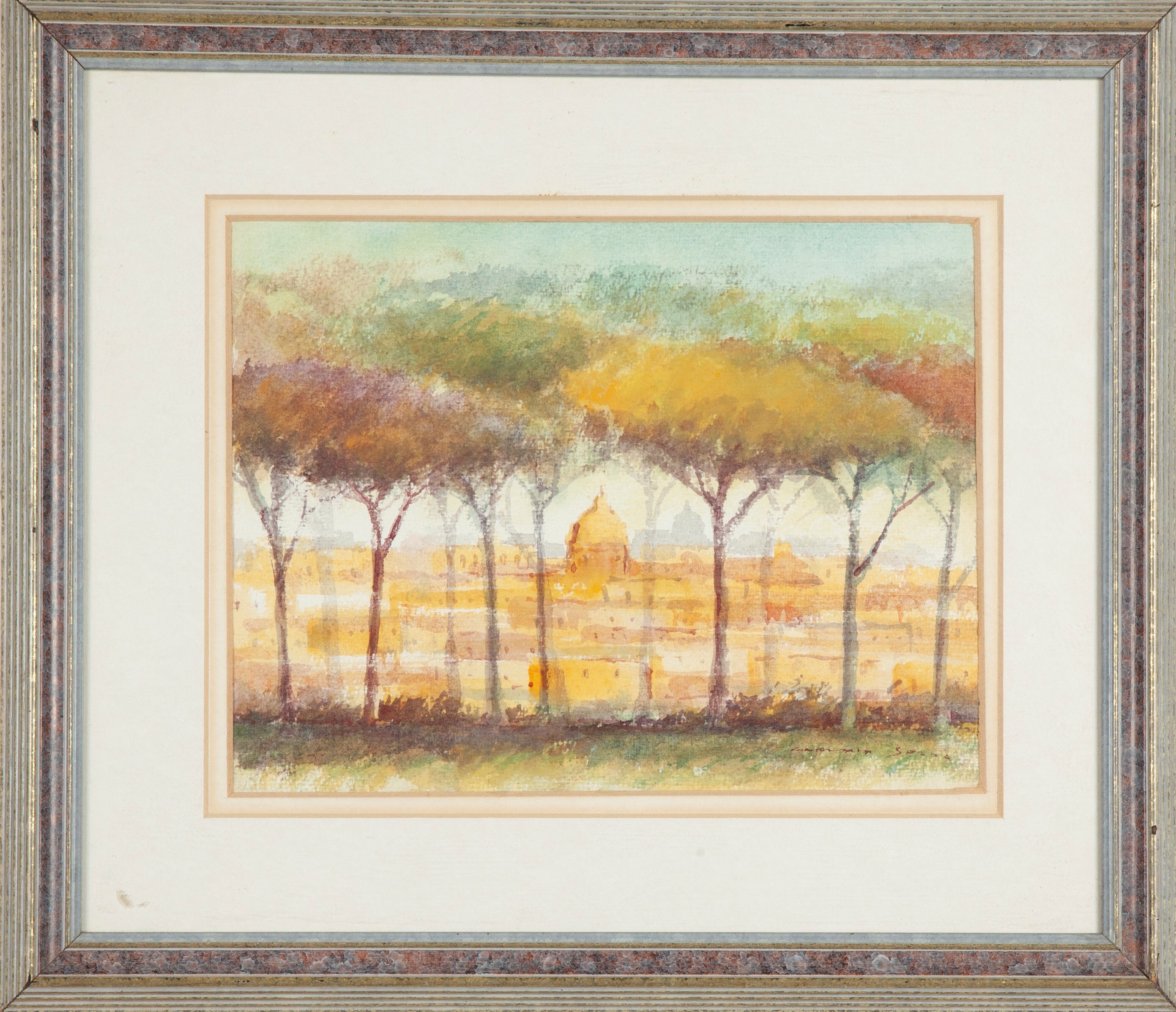 Claudio Spada - Tetti di Roma e San Pietro dal Giardino degli Aranci