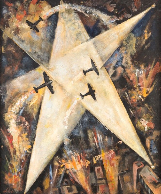 Scuola Nordeuropea del XVIII Secolo - Fuoco Notturno