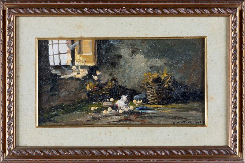 Armeno Mattioli - Interno di Pollaio