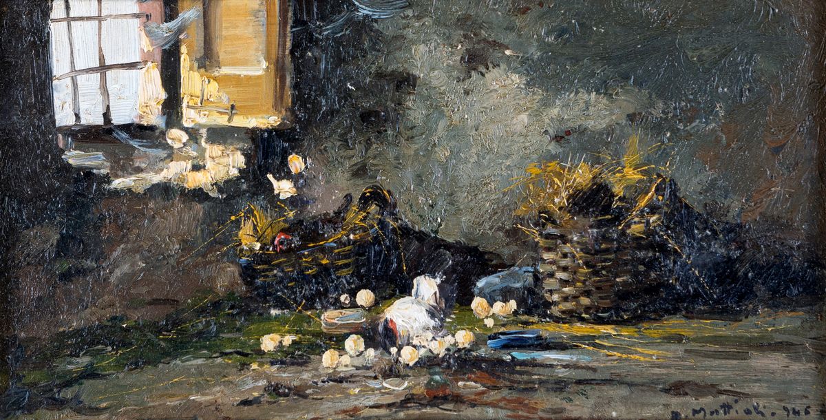 Armeno Mattioli - Interno di Pollaio