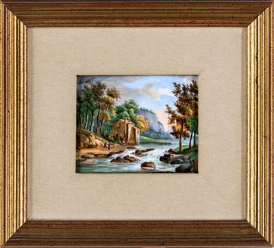 Paesaggio Fluviale con Figure
