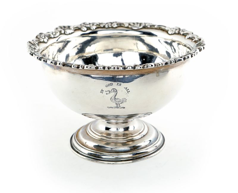 Coppa in Argento, Londra 1748, Orafo Alexander Johnston