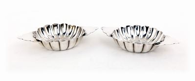 Coppia di Posacenere in Argento 925, Bulgari - Roma, Anni Cinquanta, Argentiere Guido Vitali