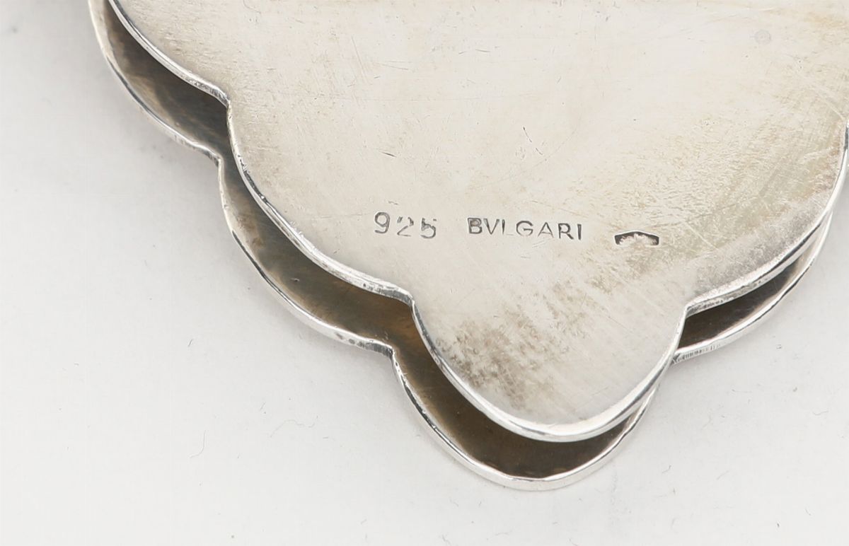 Coppia di Posacenere in Argento 925, Bulgari - Roma, Anni Cinquanta, Argentiere Guido Vitali