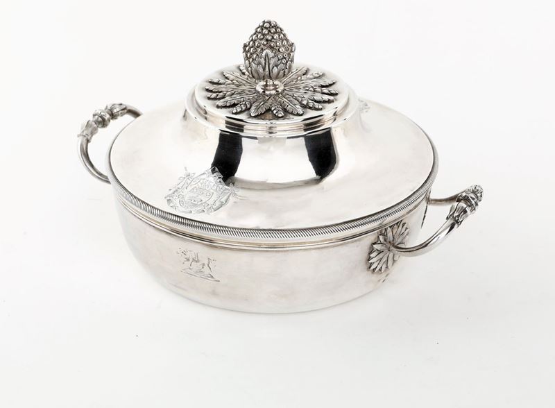 Legumiera in Argento con Coperchio, Parigi 1787