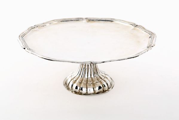 Alzata in argento, Palermo, metà del XVIII secolo