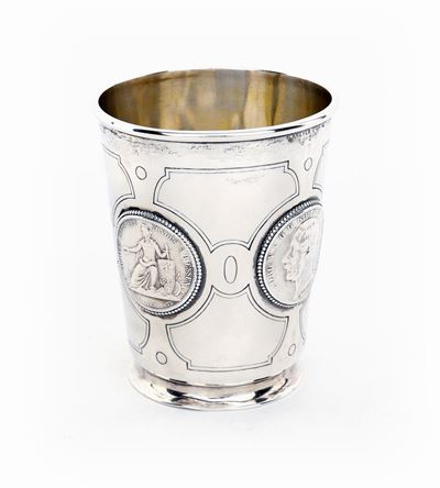Bicchiere in Argento, Germania XIX Secolo, Argentiere Lameyer