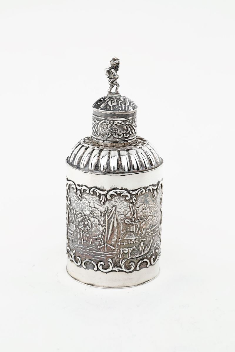 Scatola Porta Tè in Argento, Olanda, Dopo il 1814