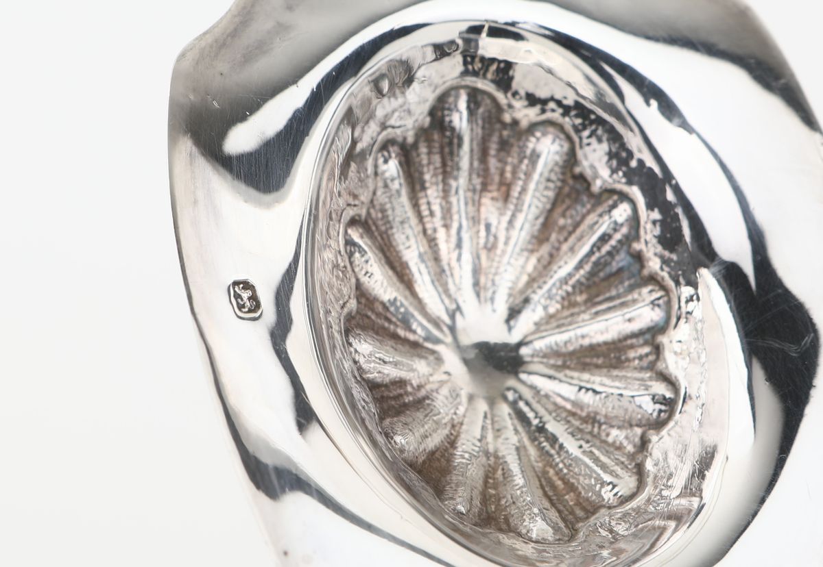 Mostardiera in Argento D'epoca Giorgio III, Londra 1798, con Cucchiaino