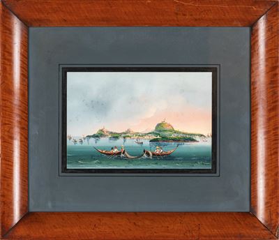 Veduta di Isola e Barche